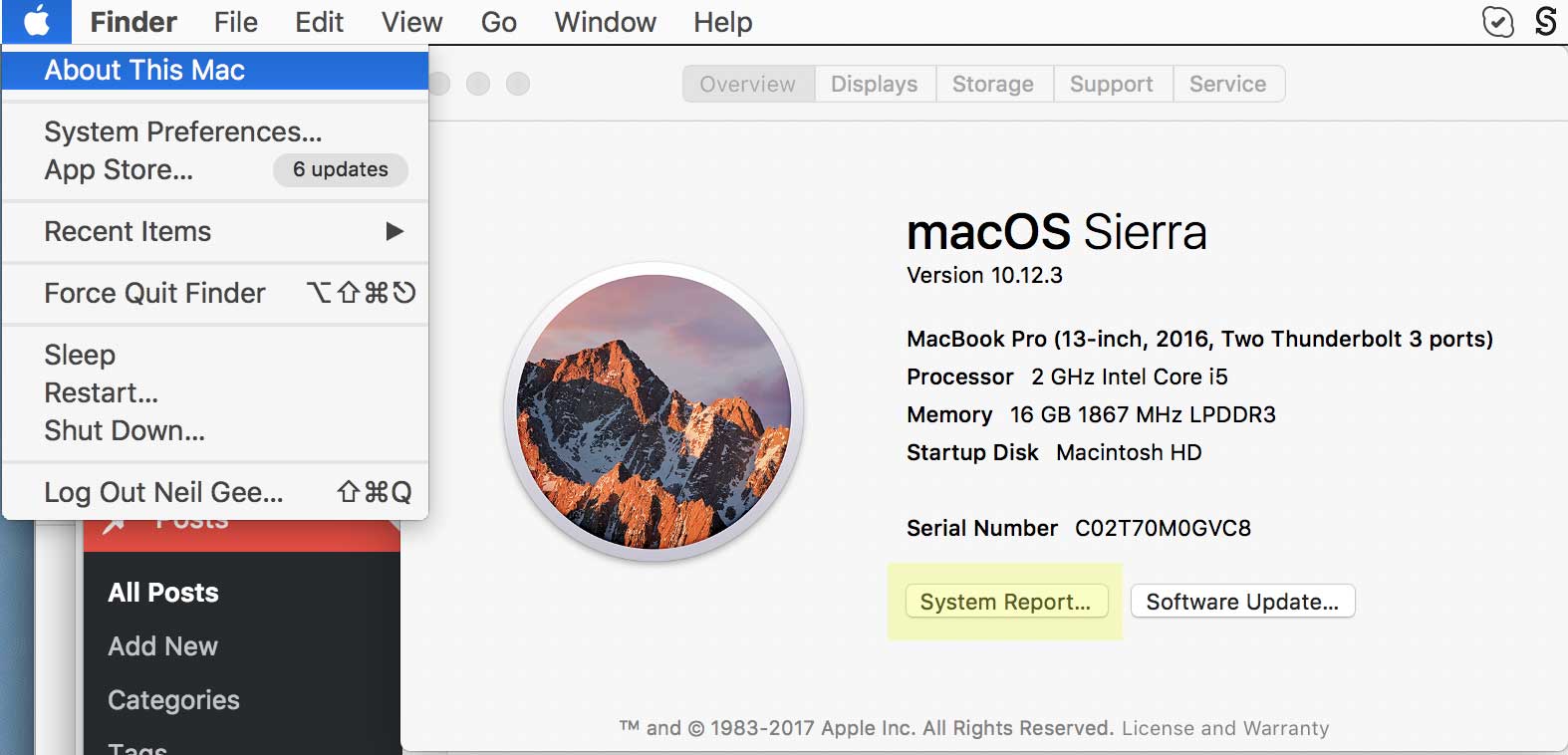 Mac high sierra version number